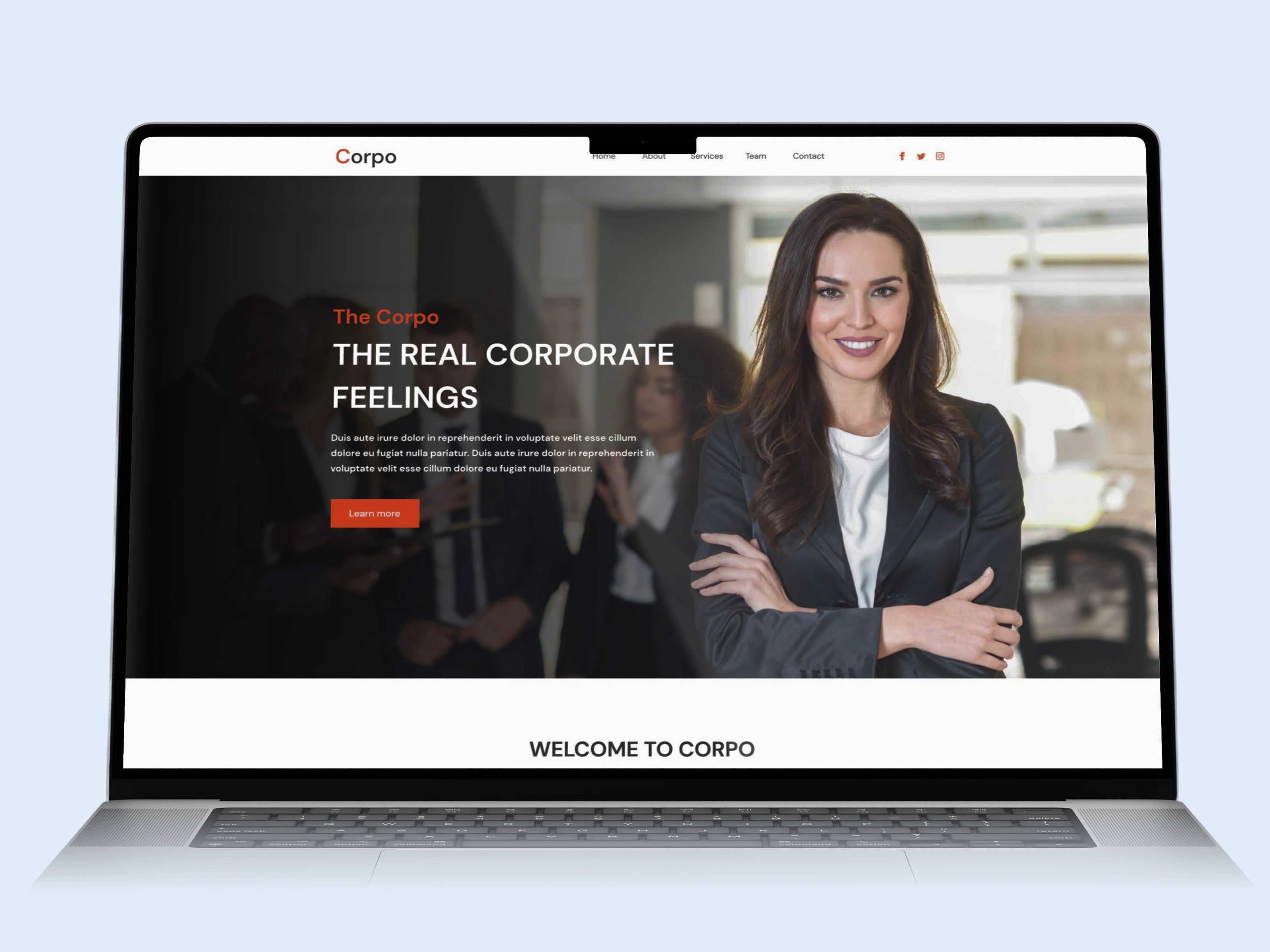Corpo – Corporate Business Consulting Website UI/UX Design