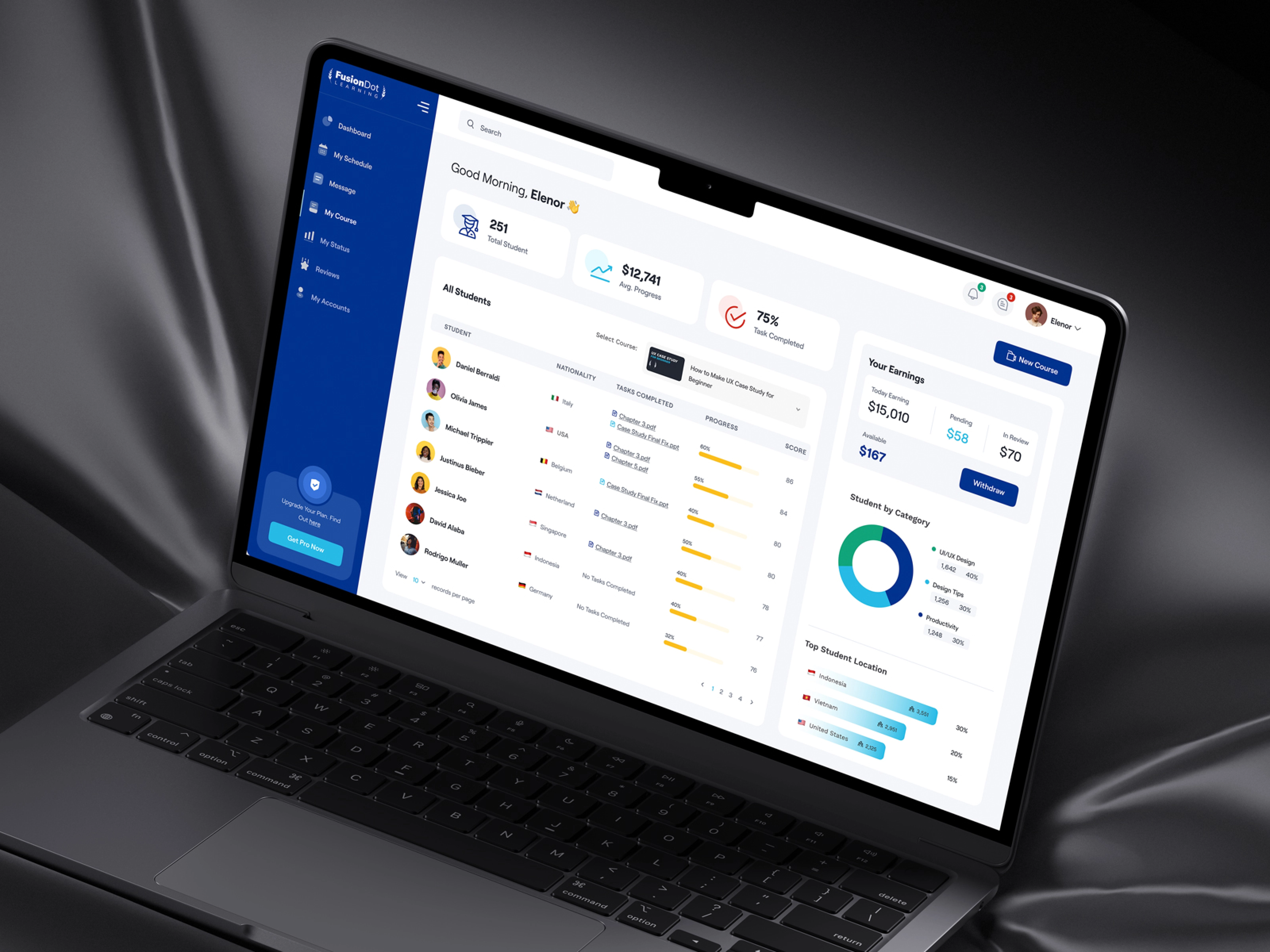 FusionDot – Online Learning Web App for Simplified Education