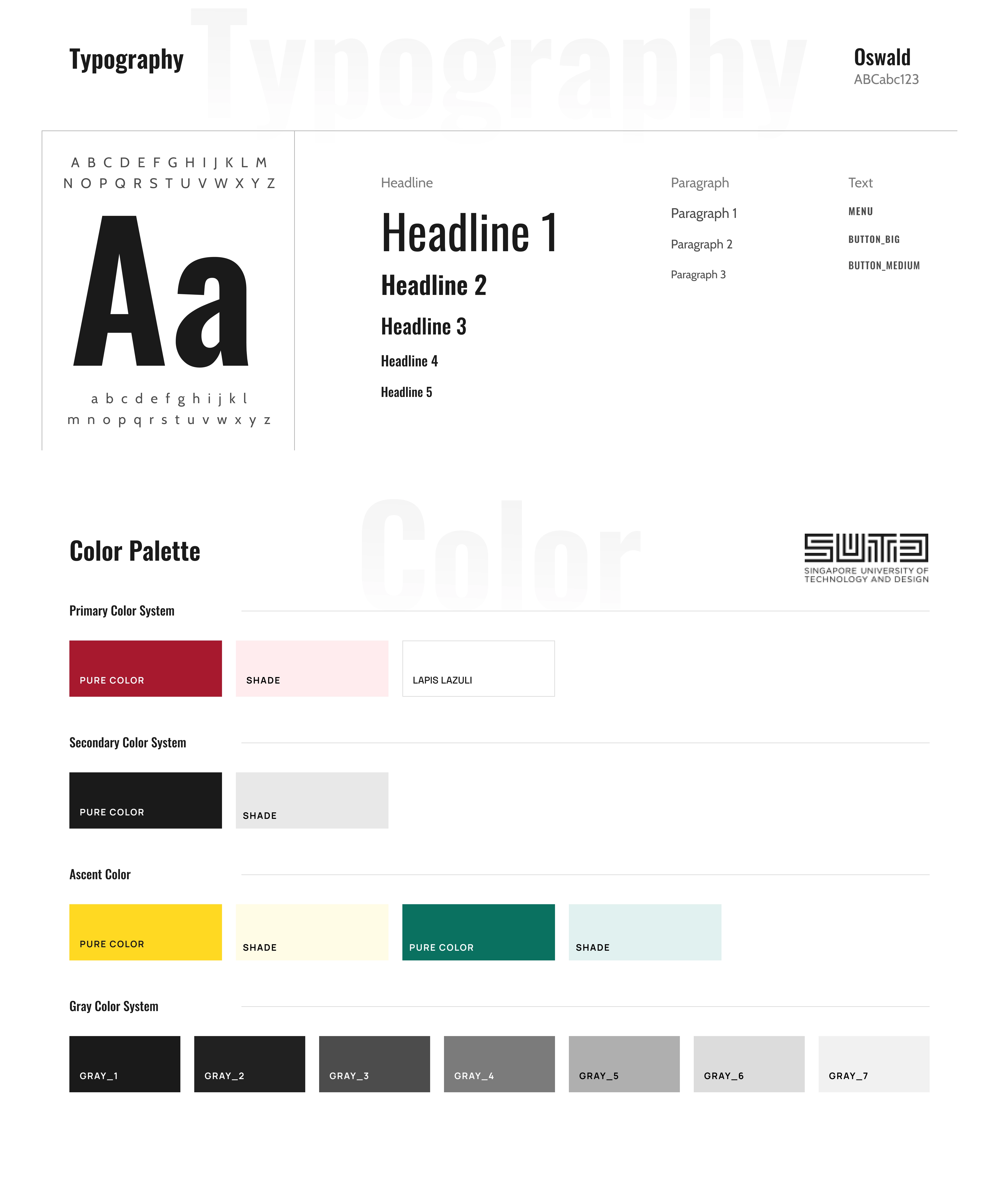 Typography and colour
