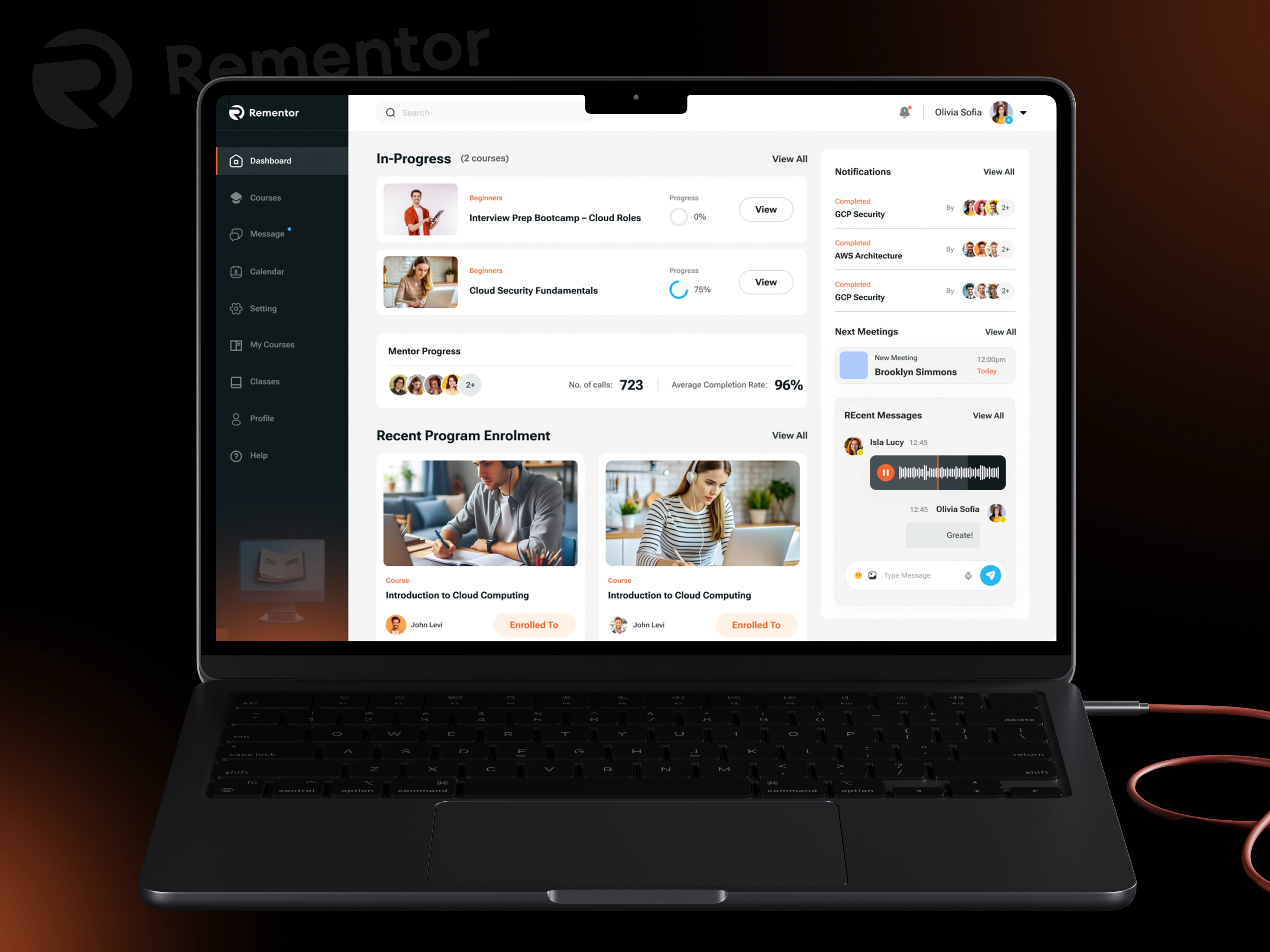 Rementor – E-learning Dashboard