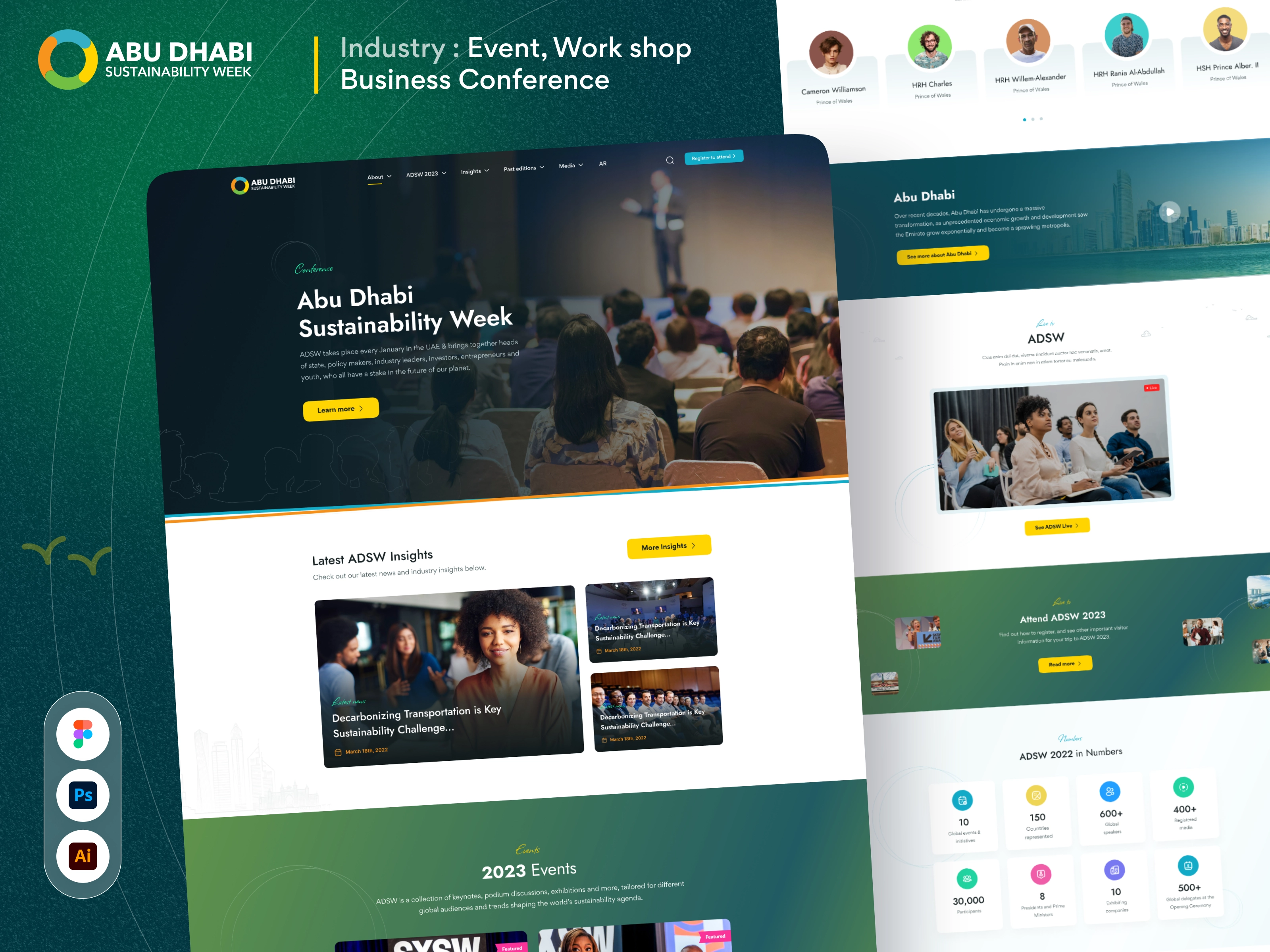 Global Sustainability Conference Website UI/UX Design