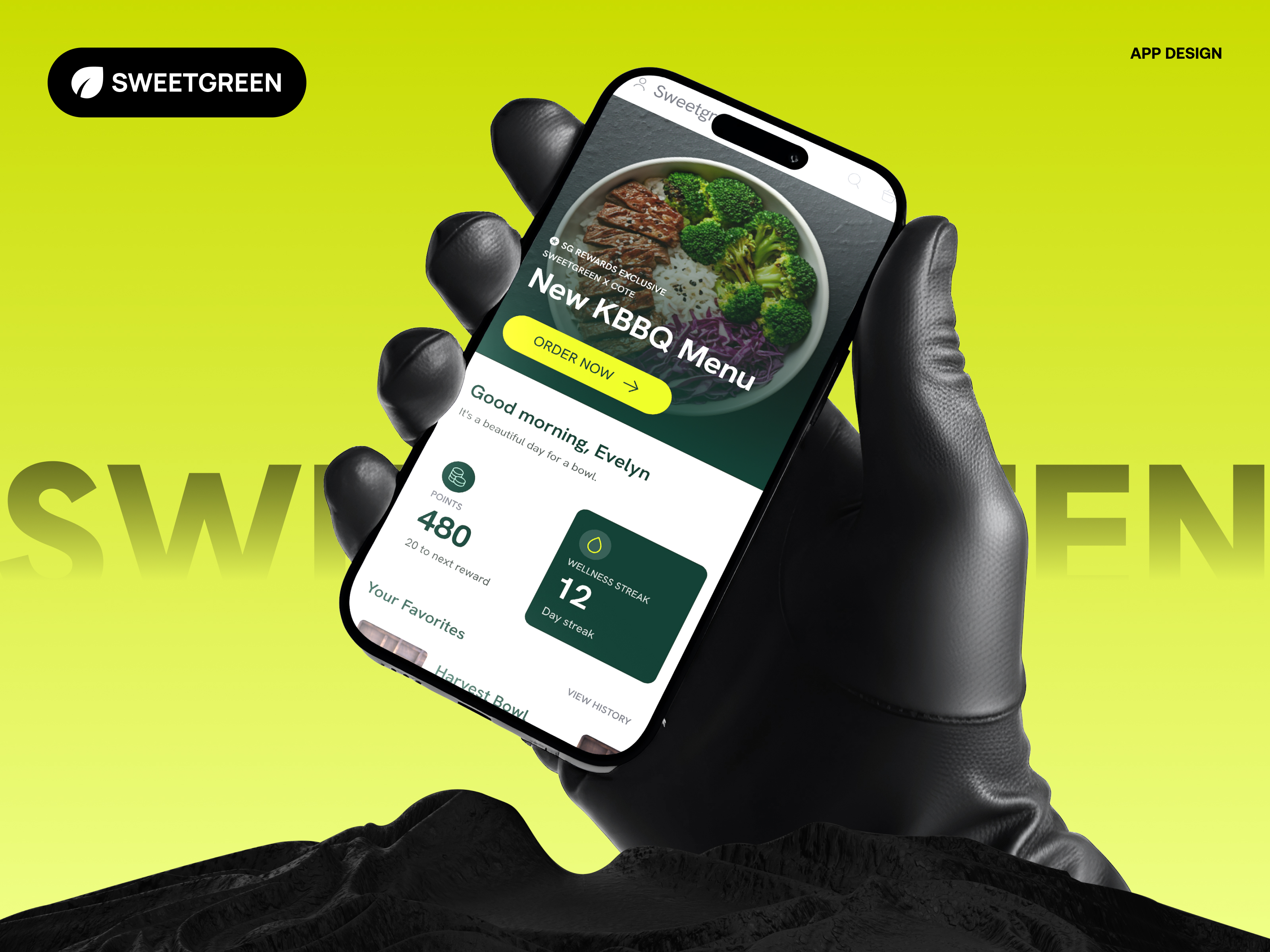 SweetGreen-Wellness-Focused Mobile Ordering Experience